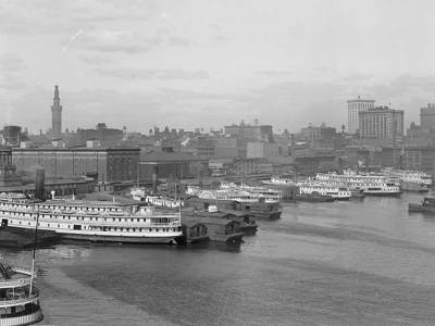 Photograph of Baltimore waterfront in c. 1910/15.