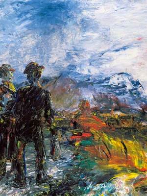 The Two Travellers (1942; detail), Jack B. Yeats.