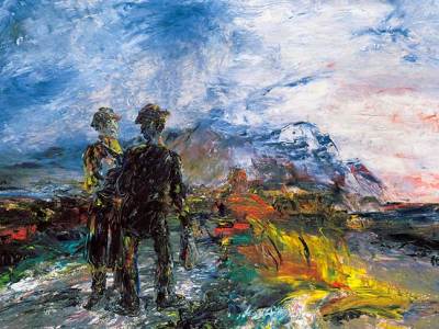 The Two Travellers (1942; detail), Jack B. Yeats.