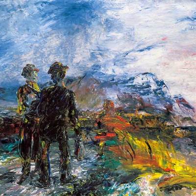 The Two Travellers (1942; detail), Jack B. Yeats.