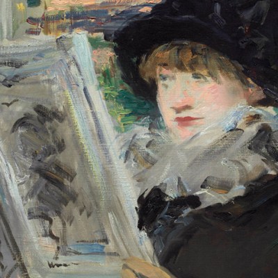 Woman Reading (detail; c. 1880–81), Édouard Manet. Art Institute of Chicago
