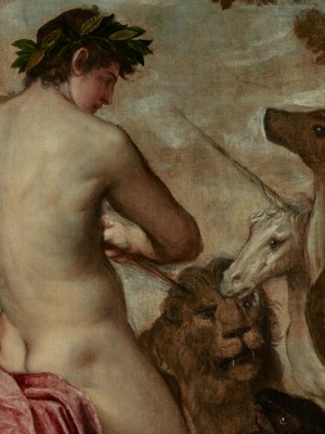 Orpheus Enchanting the Animals (16th century), attributed to Titian’s workshop.