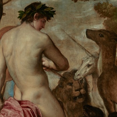 Orpheus Enchanting the Animals (16th century), attributed to Titian’s workshop.