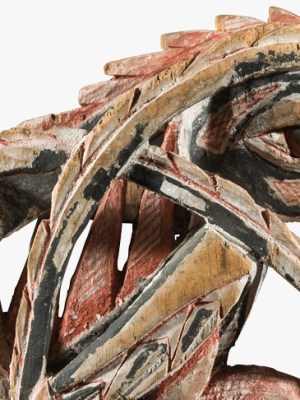 Canoe prow (detail; 19th century), New Ireland, Bismarck Archipelago.