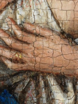 Madonna at the Fountain (detail; 1439), Jan van Eyck.