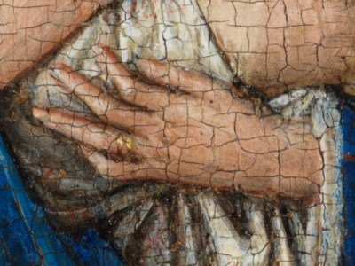 Madonna at the Fountain (detail; 1439), Jan van Eyck.