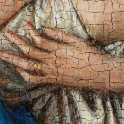 Madonna at the Fountain (detail; 1439), Jan van Eyck.