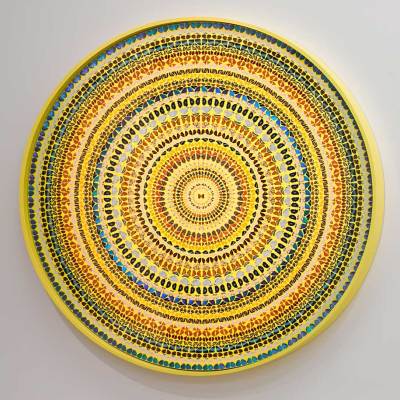 Installation view of ‘Damien Hirst: Mandalas’ at White Cube, Mason’s Yard, London, 2019.