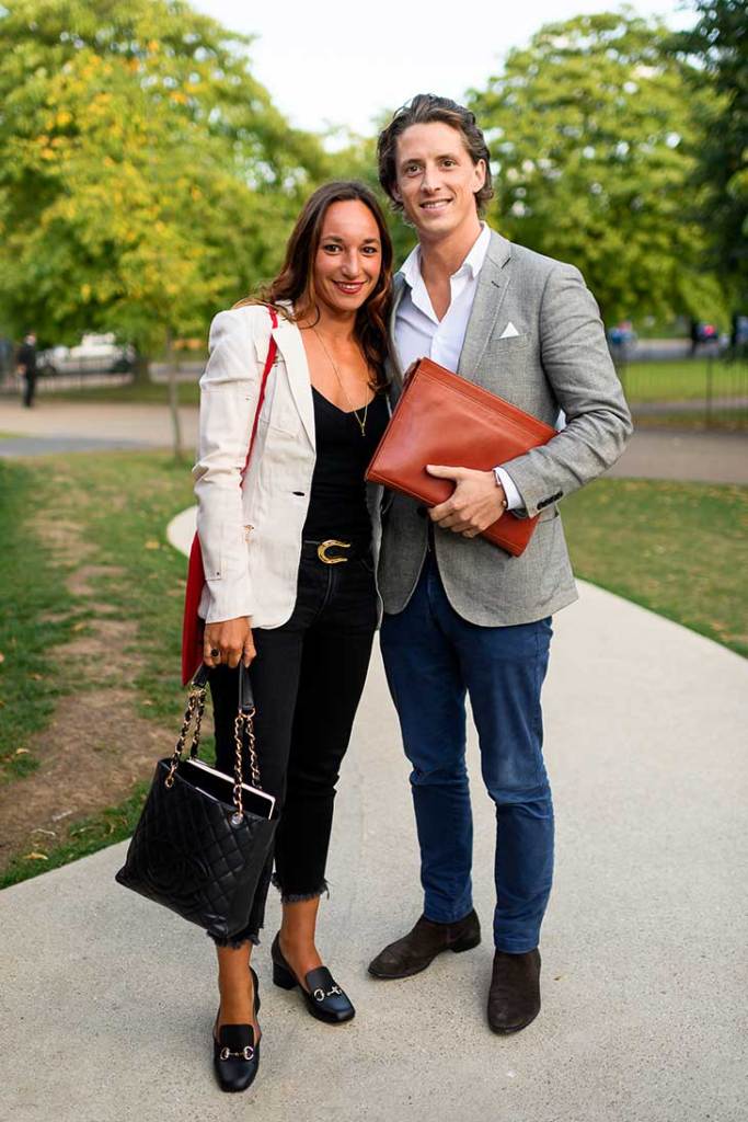 Francesca Ferrarini and Nicholas Campbell.