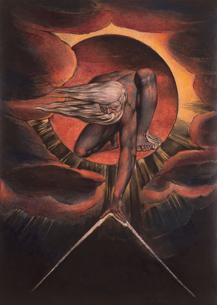 'Europe' Plate i: Frontispiece, 'The Ancient of Days' (1827), William Blake