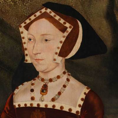 Jane Seymour (detail; c. 1537), after Hans Holbein the Younger.