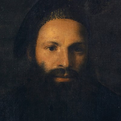 Portrait of Pietro Aretino (detail), (1527), here attributed to Titian. Kunstmuseum Basel