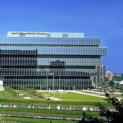 One Stamford Forum, Connecticut, containing the headquarters of Purdue Pharma.
