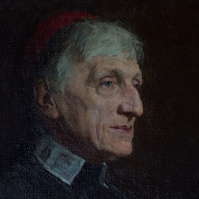 Detail of the portrait unveiled at Birmingham Oratory in 2019.