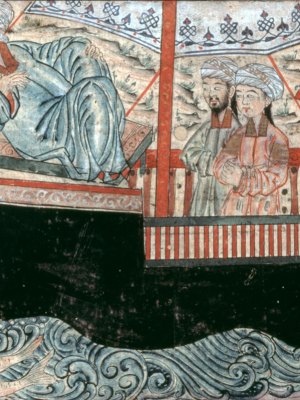 Noah’s Ark, from the Jami‘ al-Tawarikh of Rashid al-Din (MS 727), copy from 1314–15.