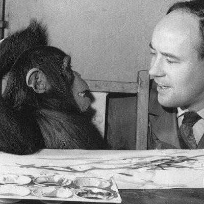 Congo with Desmond Morris in 1957.