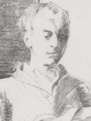 Preparatory drawing for In Memory of My Feelings (detail; 1967), Jane Freilicher. The Museum of Modern Art, New York