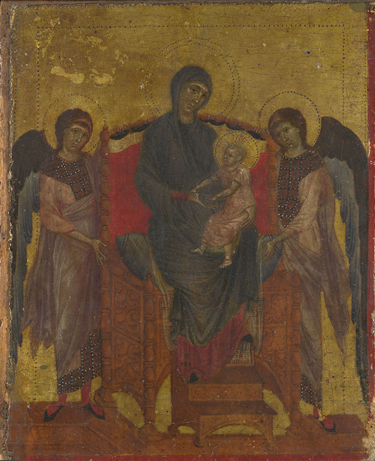 The Virgin and Child with Two Angels (c. 1280–85), Cimabue.