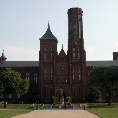 Smithsonian Institution Building, ‘The Castle’, on the National Mall in Washington, D.C.