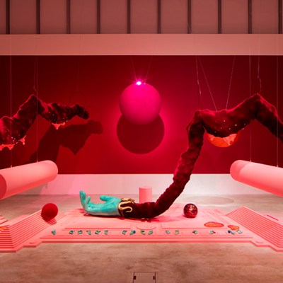 Installation view of DC Semiramis (2019) by Tai Shani at the Turner Prize exhibition at Turner Contemporary, Margate. Photo: David Levene; © Tai Shani