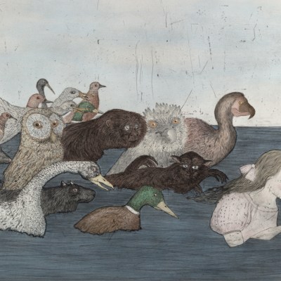 Pool of Tears II (2000), Kiki Smith.