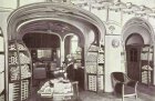 Photograph of the saleroom of the Continental Havana Company in Berlin, designed by Henry van de Velde in 1899, and published in Innen-Dekoration, October 1899.