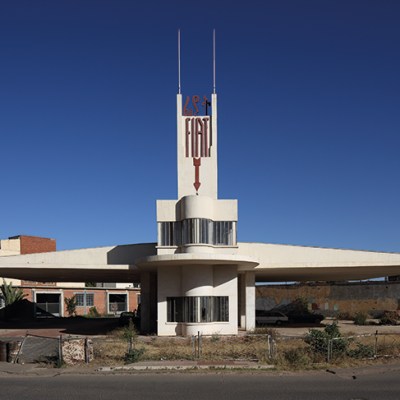 The Fiat Tagliero service station in Asmara, designed by Giuseppe Pettazzi and completed in 1938.
