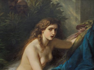 Susanna and the Elders (detail; 1866), Franz Xaver Winterhalter. Frye Art Museum, Seattle.