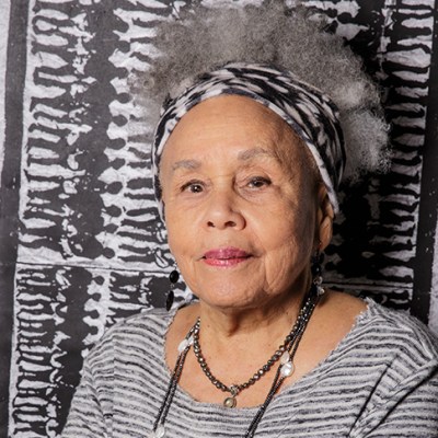 Betye Saar (b. 1926), photographed in her studio in Los Angeles in 2019.