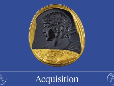 Intaglio with bust of Antinous (131–38 AD), Italy or Greece