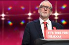 Jeremy Corbyn at the launch of the Labour party election manifesto in Birmingham on 21 November 2019.