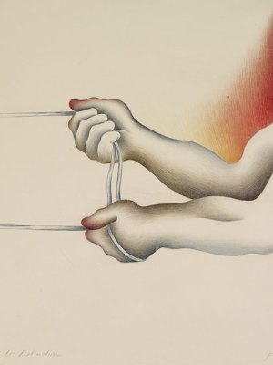 Driving the World to Destruction (1983), from the Powerplay series (1983–87), Judy Chicago.