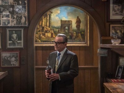 Joe Pesci as Russell Bufalino, who is clearly an art lover, in Martin Scorsese’s The Irishman (2019).