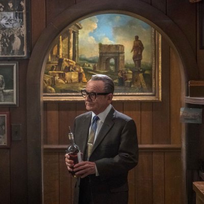 Joe Pesci as Russell Bufalino, who is clearly an art lover, in Martin Scorsese’s The Irishman (2019).