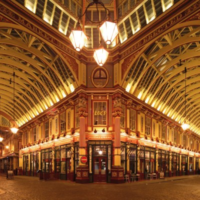Leadenhall Market in the City of London, designed by Horace Jones (1819–87) and opened in 1881 (photo: 2011).