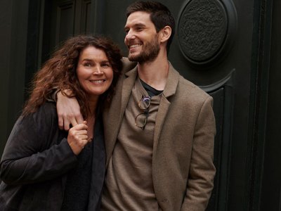 Julia Ormond as Julia and Ben Barnes as Benjamin in Gold Digger.