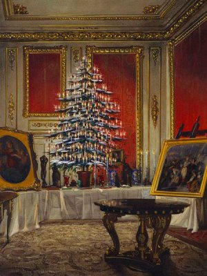 Queen Victoria’s Christmas Tree at Windsor Castle (1850), James Roberts.