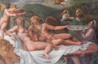 Detail of the south wall of the Sala di Psiche, Palazzo Te, Mantua, Giulio Romano and workshop.
