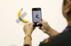 Maurizio Cattelan's Comedian at Art Basel Miami Beach.