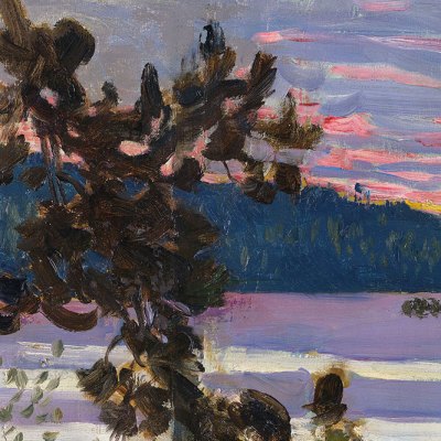 A lake view (1905), Akseli Gallen-Kallela.