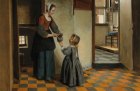 Woman with a Child in a Pantry (detail; c. 1656–60), Pieter de Hooch. Rijksmuseum, Amsterdam