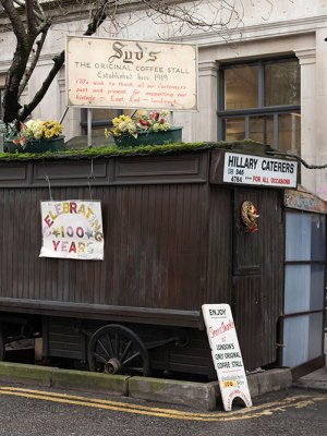 Syd’s coffee stall in 2019.