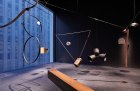 Installation view of Rainforest V (variation I) (1973–2015) by David Tudor in the Marie-Josée and Harry Kravis Studio, a new space for performance, sound and moving-image work at the Museum of Modern Art, New York.