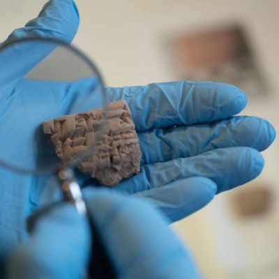 Clay tablet from Iraq, from between 2100 to 2000BC. Photo: Kyle Cassidy