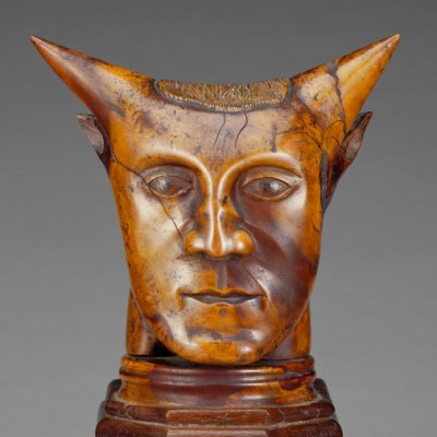 Head with Horns (detail; before 1894), artist unknown. J. Paul Getty Museum, Los Angeles