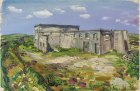 Derelict china clay works, Belowda Beacon, Roche (c. 1940), Ruskin Spear. From the ‘Recording Britain’ collection of topographical watercolours and drawings made during the Second World War, a project initiated by Kenneth Clark.