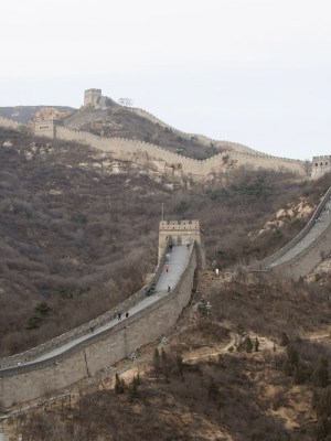 The Badaling section of the Great Wall of China.