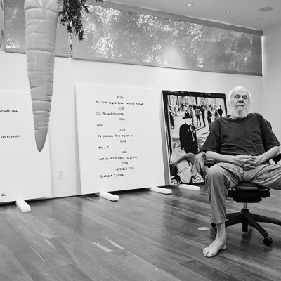 John Baldessari photographed in 2015.