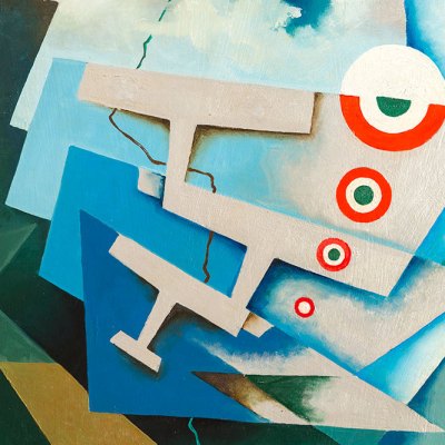 Tricolour Wings (1932; detail), Tullio Crali