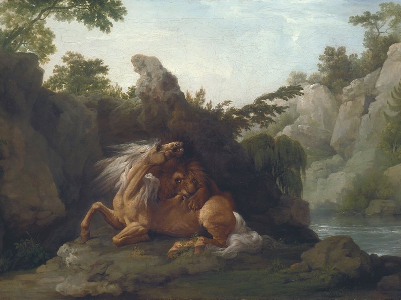 Horse Devoured by a Lion (exhibited 1763), George Stubbs. Tate, London